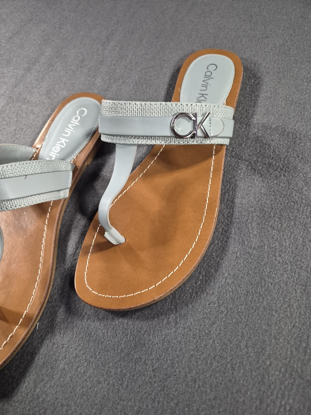 Calvin Klein Farley T-Strap Thong Sandals